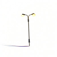 Double-Head Model Light Battery Powered Miniature Street Light for Diorama