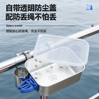 不锈钢海钓饵盒船钓饵料盒钓鱼艇游艇栏杆铅坠筒收纳活饵箱配件盒