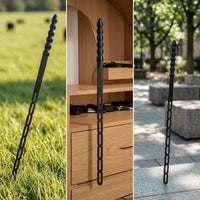 Rigid Whip with Textured Grip 50cm Riding Whip with Hanging Hole Non-Slip Riding Crop with Double Flap Easy to Handle for Riders, Trainers, Stables