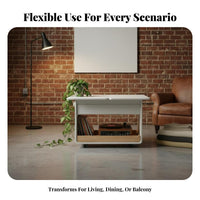 Foldable 2-Tier Trolley adaptable Household Furniture sturdyDuty for Renters