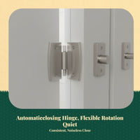 Stainless Steel Automatic Closing Partition Hinge, Surface-Mounted Toilet Door Hardware, Weight-Activated, Adjustable, Public Restroom, Easy to Install, Detachable, Suitable for Right Side Exit