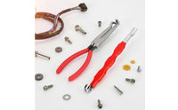 2 Pieces Auto Wire Cutting Pliers Easy Grip Hose Separator Pliers Burgundy Grasp Cable Nippers for Electrical Work