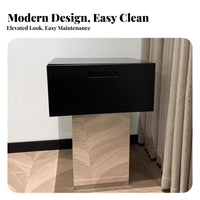 C-Shaped End Table Minimalist Design Nightstand Multi-Functional for Living Room