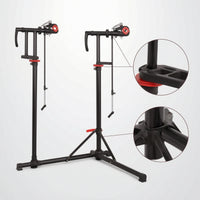 Height-Adjustable Bike Repair Stand with Clamp Rotating Two-Wheeler Repair Stand Non-Slip Bike Workstand Rust-Resistant for Workshop