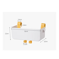Bedside Hanging Storage Basket Divided Compartments Bed Rail Storage