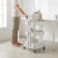 Book Bag Rack Easy to Move Rolling Bag Rack Space Saving for Office Workers