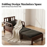 Extendable Single Sofa Bed Multi-Functional Pull-Expandable Single Bed Two-in-oneUse Space-Saving Design for Apartment Dwellers