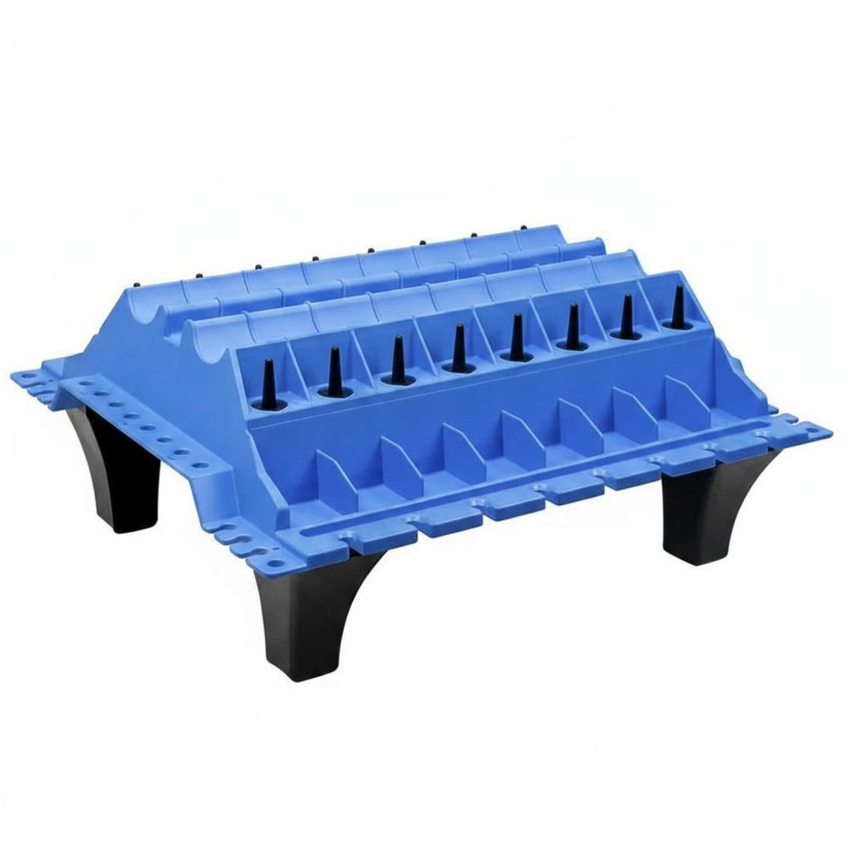 Parts Organizing Stand with Legs Slotted Engine Parts Organizer Molded for Mechanics, Workbench