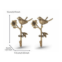 Branch Wall Hook Sculpted Hardware Vintage for Bathroom