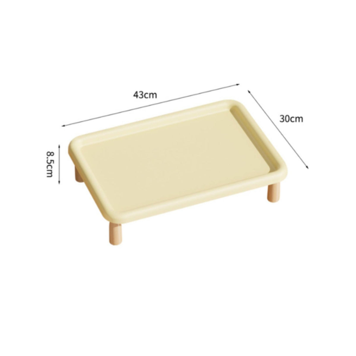 Elevated Feline Feeder Easy to Clean Raised Pet Feeding Tray for Small Dogs