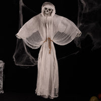 Hanging Specter with Lights and Sound | Halloween, Light-up, moving skeletal visage specter Hanging Decoration, for creepy manor