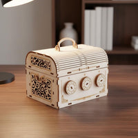 3D Wooden Brain Teaser Box Brain Teaser Wooden Code Box Decorative