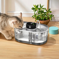 Pet Water Fountain Cordless Cat Water Fountain Sensor Automatic for Cats, Home