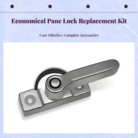 Sliding Pane Lock, Stainless Steel Security Lock, Easy to Install, Multi-Purpose for Home, Office, Patio Doors