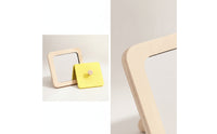 Sensory Wooden Mirror with Knob Interactive Montessori Mirror Toy Child-Friendly for Baby