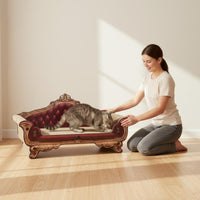 Corrugated Cardboard Feline Scratcher Low Dust Pet Furniture 2-in-1 Design