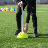 Soccer Flag Stand Portable Water-Fillable Training Base Leak-Resistant Athletic Gear for Coaches, Kids