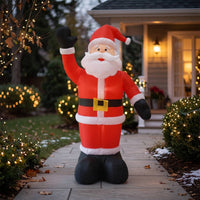 Freestanding Inflatable Santa Saint Tall Inflatable Santa Outdoor Seasonal for Porch, Storefront