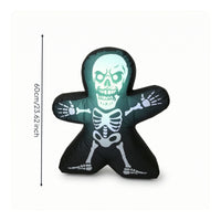 Outdoor Inflatable Skeleton with Light Glowing Halloween Inflatable with LEDs Quickly Inflates Inflate Decoration Large for Lawn