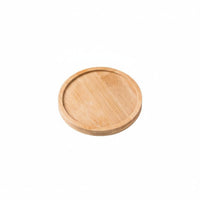 Pot Drainage Tray Multiple Shapes Bamboo Pot Tray Waterproof Round Bamboo Plant Saucer for Indoor, Windowsill, Desktop