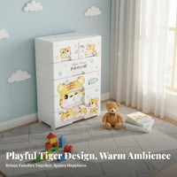 Multi-Tier Storage Tower Pull-extendable Drawers Multi-Tier Rolling Cart Large Capacity