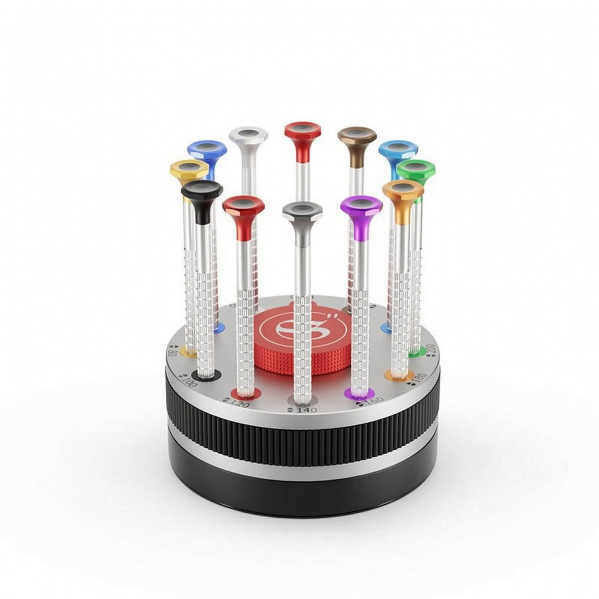 12 Pieces Precision Screwdriver Set with Replacement Bits Anti-Slip Watchmaker Screwdriver Set for Watchmakers