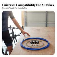 Bike Brake Wire Set Rust Resistant Universal Bike Brake Wire Kit Long-Lasting Effortless Performance for Mountain Bikers