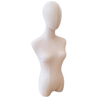 New Stock Linen Half Body Female Mannequin for Displaying Hats and Scarves