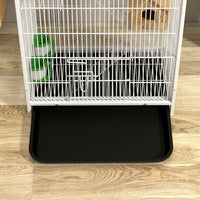 Guinea Pig Cage and Multi-Level Pet Cage, Metal Wire Small Animal Enclosure, Squirrel Cage Indoor with 1.5cm Bar Spacing and Removable Out Tray