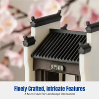 Hui Style Architecture Miniature Landscape Decor, Courtyard Entryway, Suzhou Garden Model, Jiangnan Water Town Scene