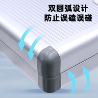 Wall-Mounted Aluminum Key Storage Box with Multiple Slots