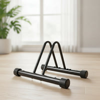 Space-Saving Vertical Two-Wheeler Stand Freestanding Vertical Bike Stand Heavy Duty Stable for Commuters