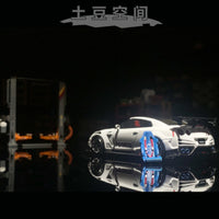 土豆模型1/64比例汽车龙门举升机龙门架双柱举升机模型