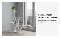 Multi-Tiered Plant Stand Anti-Slip Feet Multi-Level Planter Shelf Easy Assembly