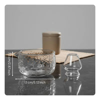 5 Pieces Glass Matcha Bowl and Whisk Set Gift Ready Japanese Matcha Tea Set