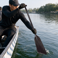 Full Carbon Fiber Dragon Boat Paddle Adjustable Fixed Split Paddle