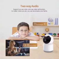 Tuya WiFi Smart Camera Indoor 360-Degree HD Monitor with APP Remote Voice Intercom