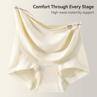 Hospital Bag Postpartum Underwear with High Waist for C Section Recovery, Maternity Knickers with Silk Gusset, Seamless Design