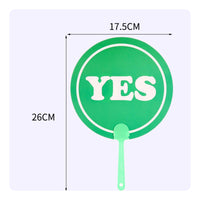 Visual Double-Sided Sign with Handle Lightweight Handheld Indicator Sign Yes No Paddle for Teachers