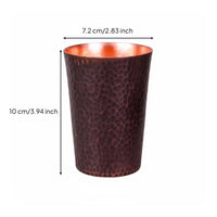 Chinese Kung Fu Teacup Compact Design Hammered Copper Cup Sturdy Handmade Copper Tumbler for Collectors