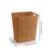 Laundry Basket with Handles Woven Laundry Basket Open-Top Clothes Hamper with Handles for Bedroom