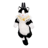 Cat Stuffed Backpack Skin-Friendly Cat Backpack Adorable for School, Cosplay