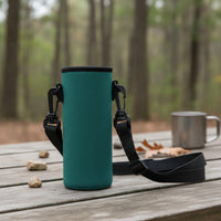 Bottle Carrier Adjustable Shoulder Strap Thermal Insulation Sleeve for Cycling