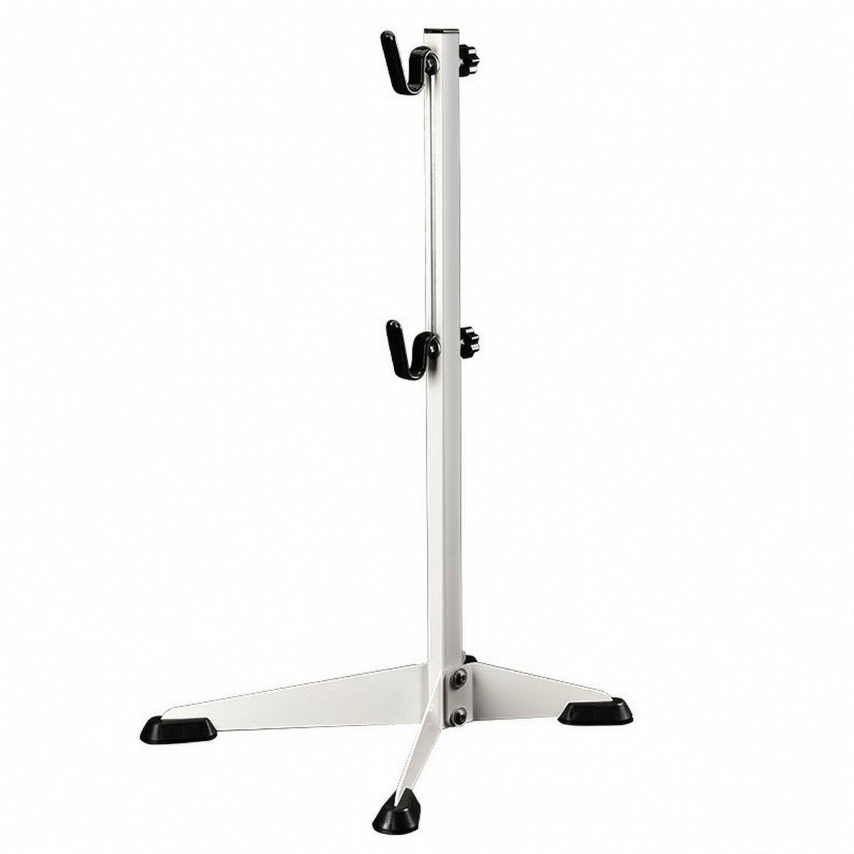 Folding Bike Stand with Adjustable Hooks Portable Vertical Bike Stand Powder-Coated Rustproof for Garage, Apartment, Indoor