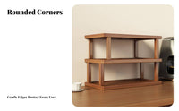 Tiered Wooden Display Stand Clutterclutterand uncluttered Organization Desktop Shelf clearstanding