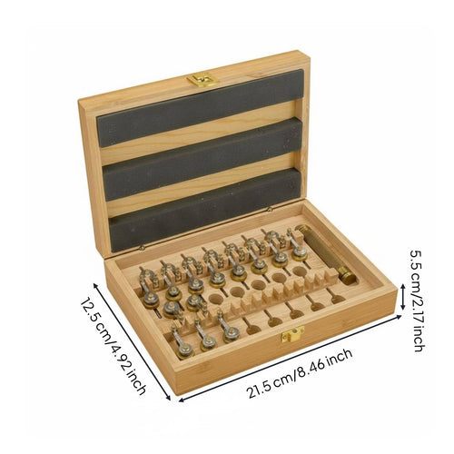 20 Piece Mainspring Winder Kit High Precision Watch Mainspring Winder Set Watch Movement Repair Tool for Workshop