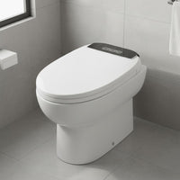 Instant Heating Smart Toilet Seat Multiple Cleaning Modes Heated Bidet Seat Wireless Controller Control Heated Smart Toilet Temperature Display for Hotel