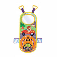 Early Education Car Driving Toy Wildlife Theme Hanging Steering Wheel Toy Interactive Hand-Eye Coordination for Babies, Toddlers, Crib, Stroller