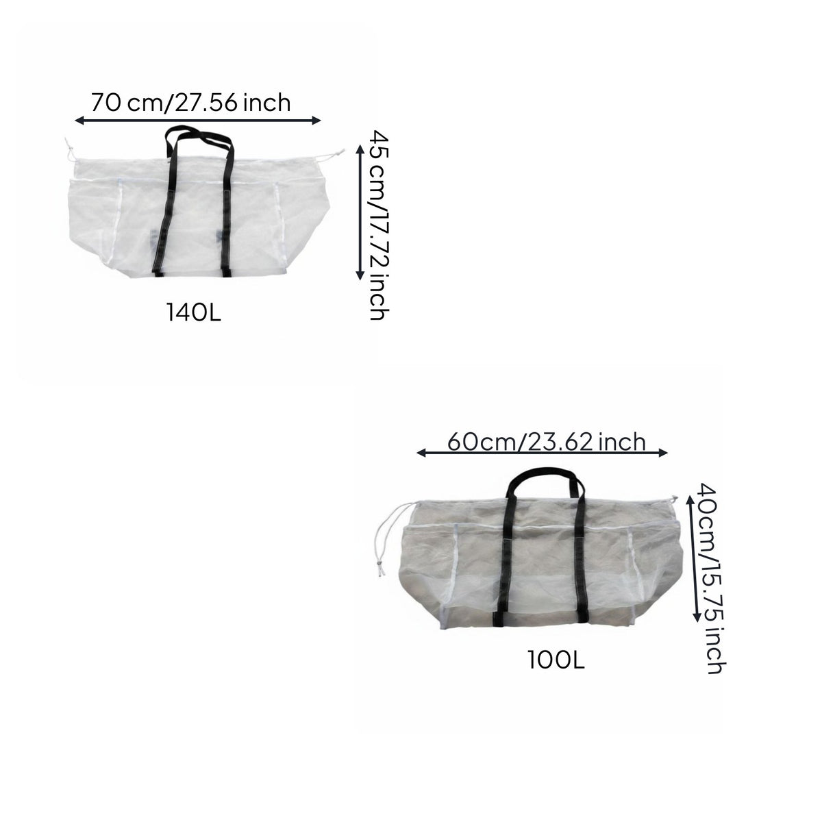Breathable Harvest Bag Draining Mesh Basket Liner Multi-Purpose for Harvesting