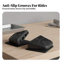 2 Pieces Electric Scooter Rear Pedals Sturdy Foldable Rear Foot Pegs Foldable Foot Pegs Comfortable Vehicle Accessory Sleek